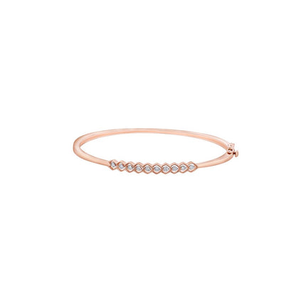 Delicate Diamond Bracelet in Rose Gold