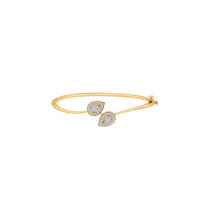 Paisley Design Yellow Gold Bracelet