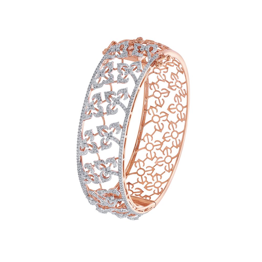 Exquisite  Rose Gold Filigree Bracelet