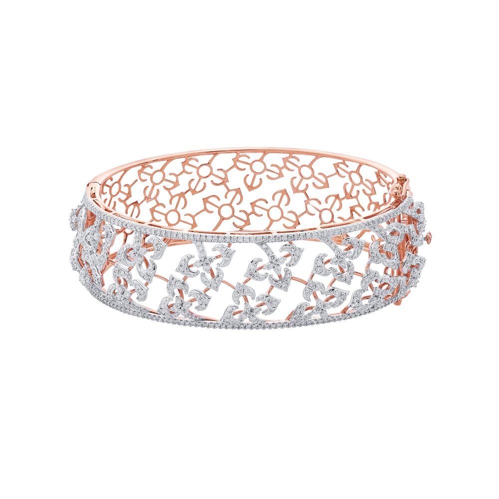 Exquisite  Rose Gold Filigree Bracelet