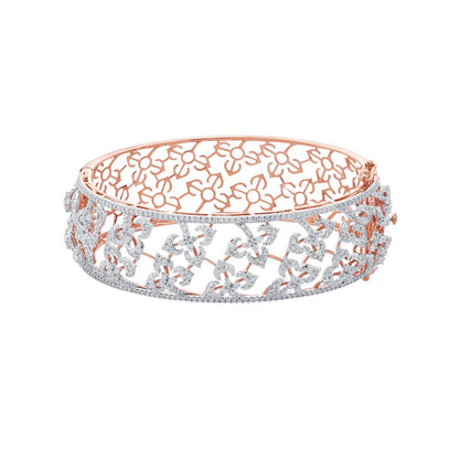 Exquisite  Rose Gold Filigree Bracelet