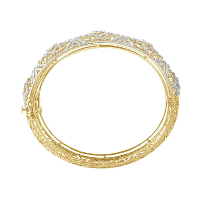 Symmetry Diamond Broad Bracelet