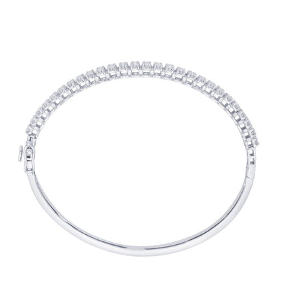 Shimmering Gold and Diamond Crown Star Bracelet