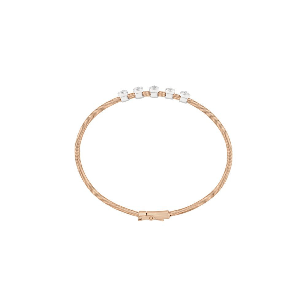 Contemporary Circle Cluster Diamond Bracelet