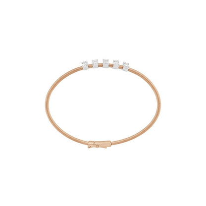 Contemporary Square Cluster Diamond Bracelet