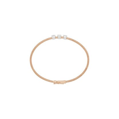 Contemporary Rose Gold Diamond Bracelet