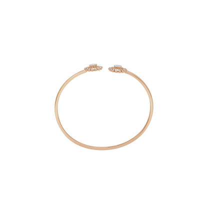 Floral Twisted Design Diamond Bracelet