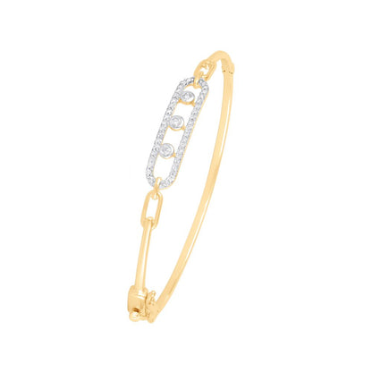 Casual Chainlink Design Diamond Bracelet