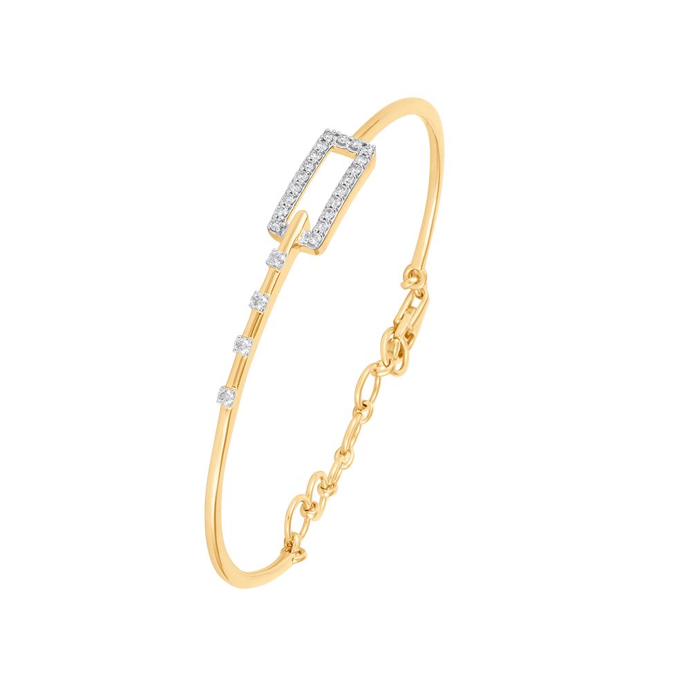 Fascinating Geometric Diamond Bracelet