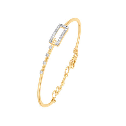 Fascinating Geometric Diamond Bracelet