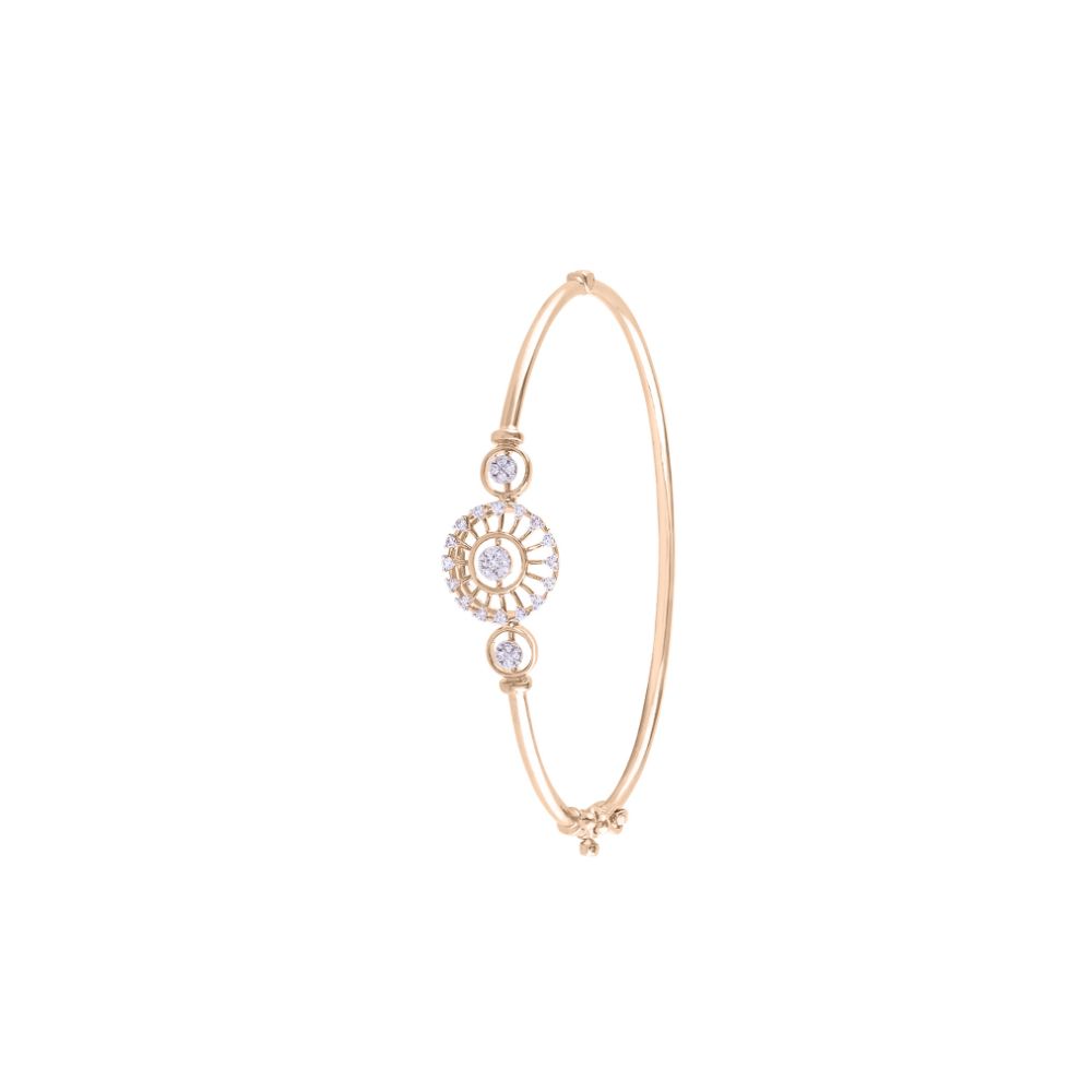 Captivating Floral Design Diamond Bracelet