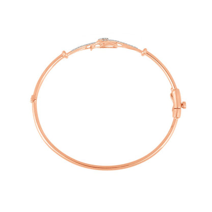 Eye Design Rose Gold and Diamond Bracelet