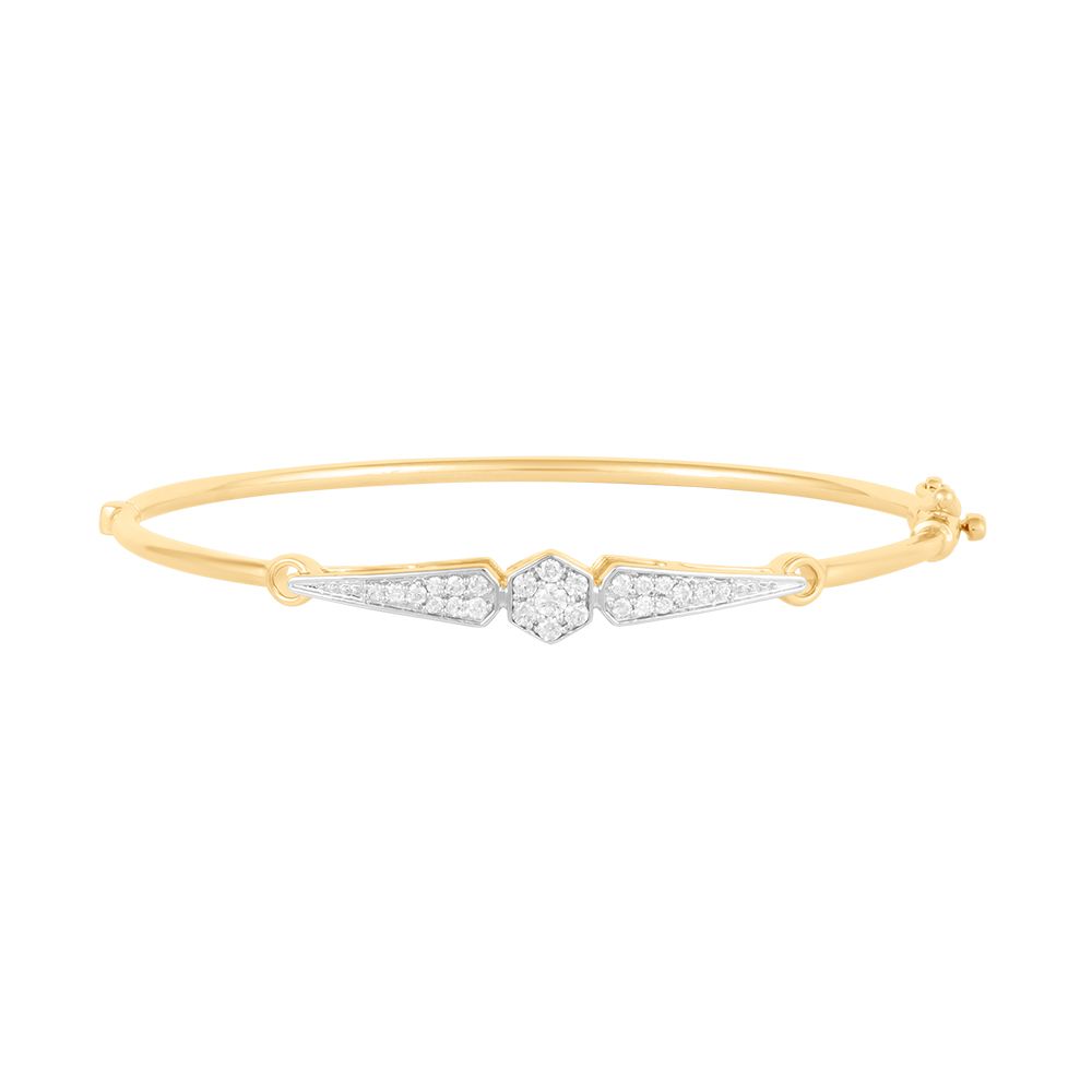 Radiant Yellow Gold and Diamond Bracelet