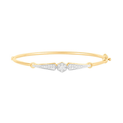 Radiant Yellow Gold and Diamond Bracelet
