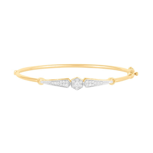 Radiant Yellow Gold and Diamond Bracelet
