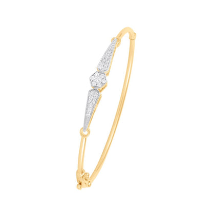 Radiant Yellow Gold and Diamond Bracelet