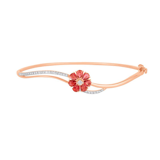 Festive Floral Diamond Bracelet