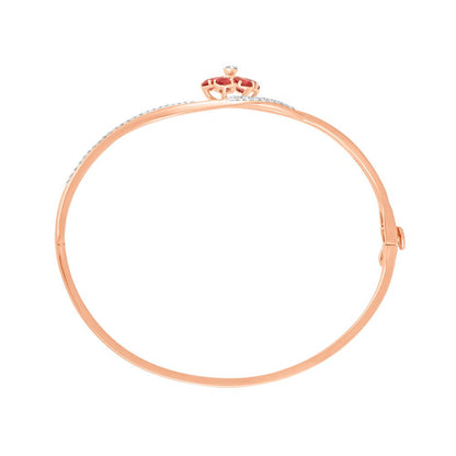 Festive Floral Diamond Bracelet