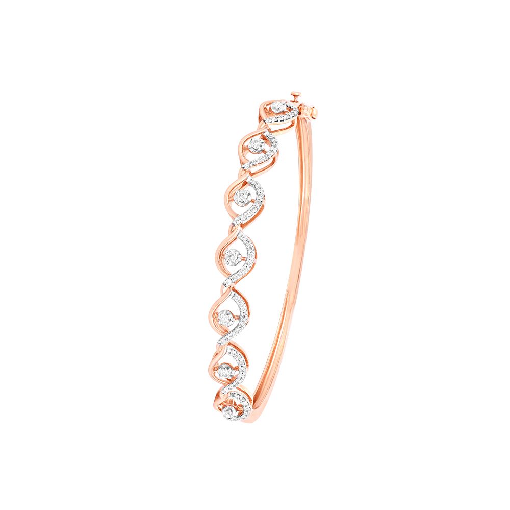 Golden Rose Garden Diamond Bracelet