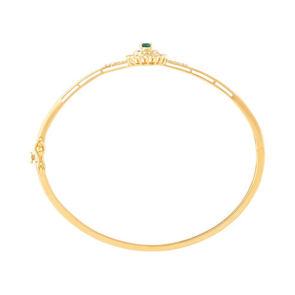 Royal Floral Green Diamond Bracelet