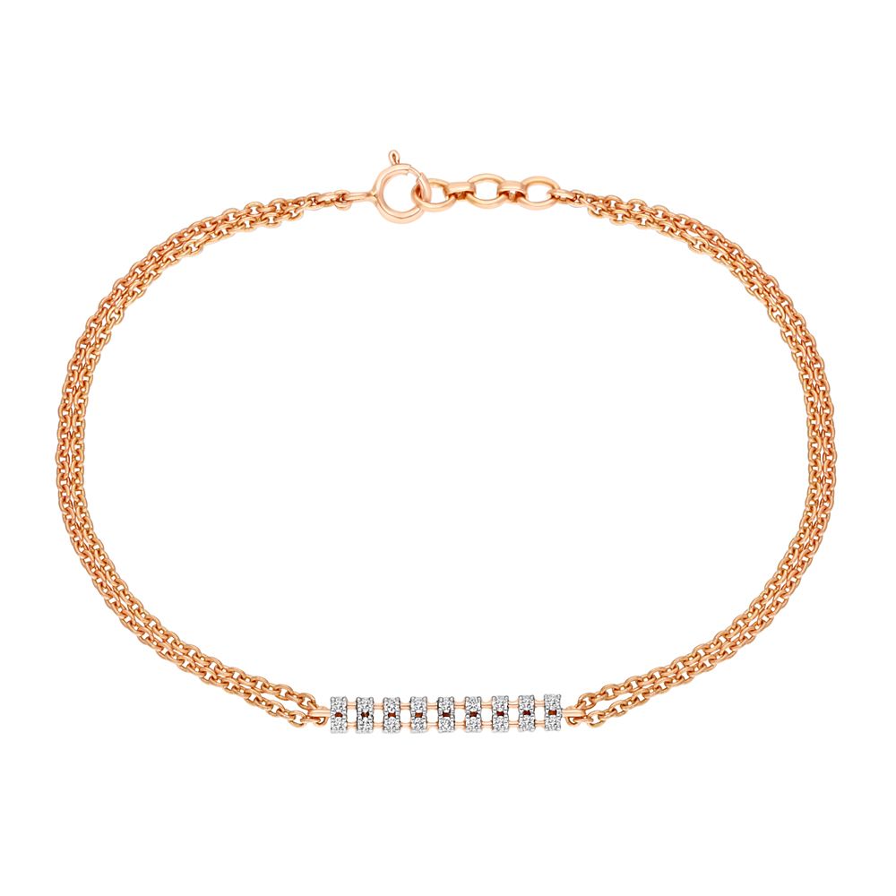 Gleaming  Rose Gold Bracelet