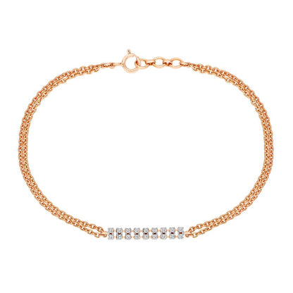 Gleaming  Rose Gold Bracelet