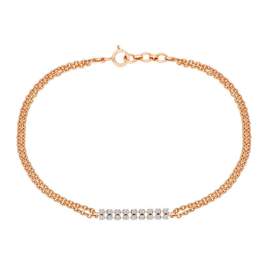 Gleaming  Rose Gold Bracelet
