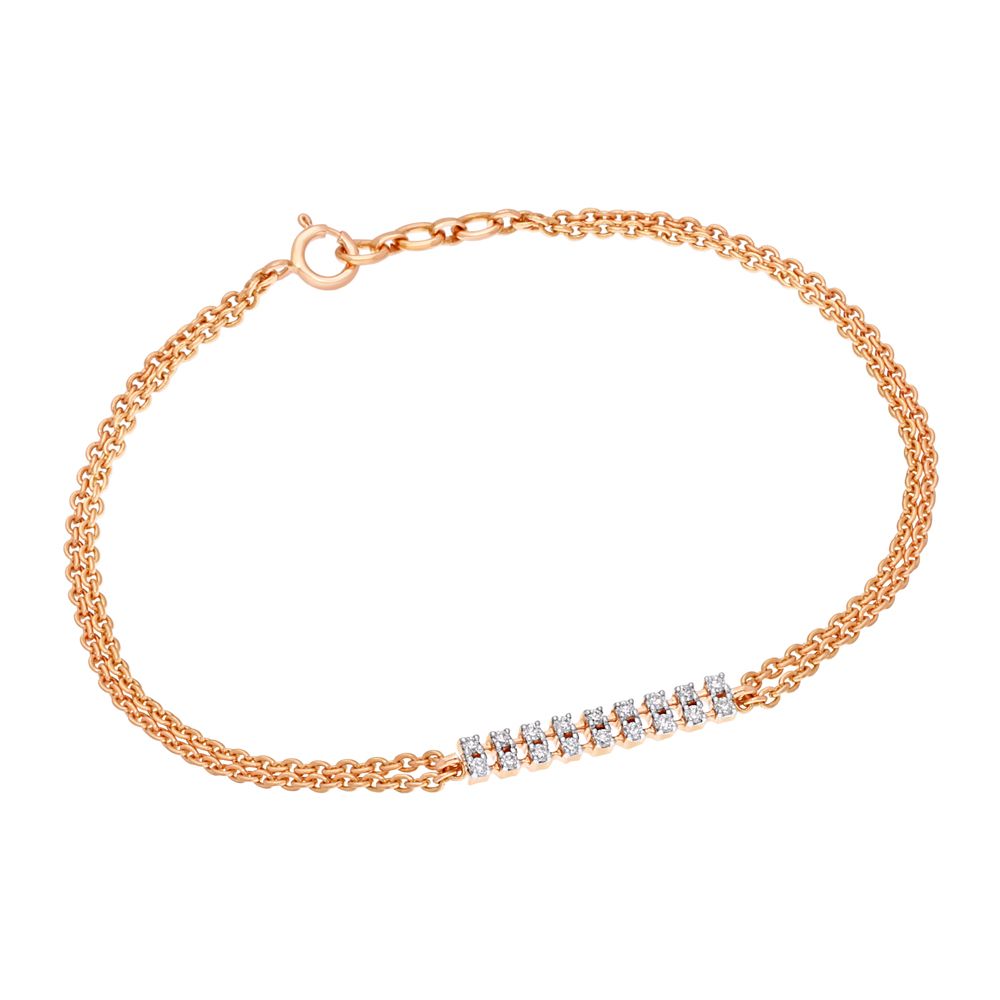 Gleaming  Rose Gold Bracelet
