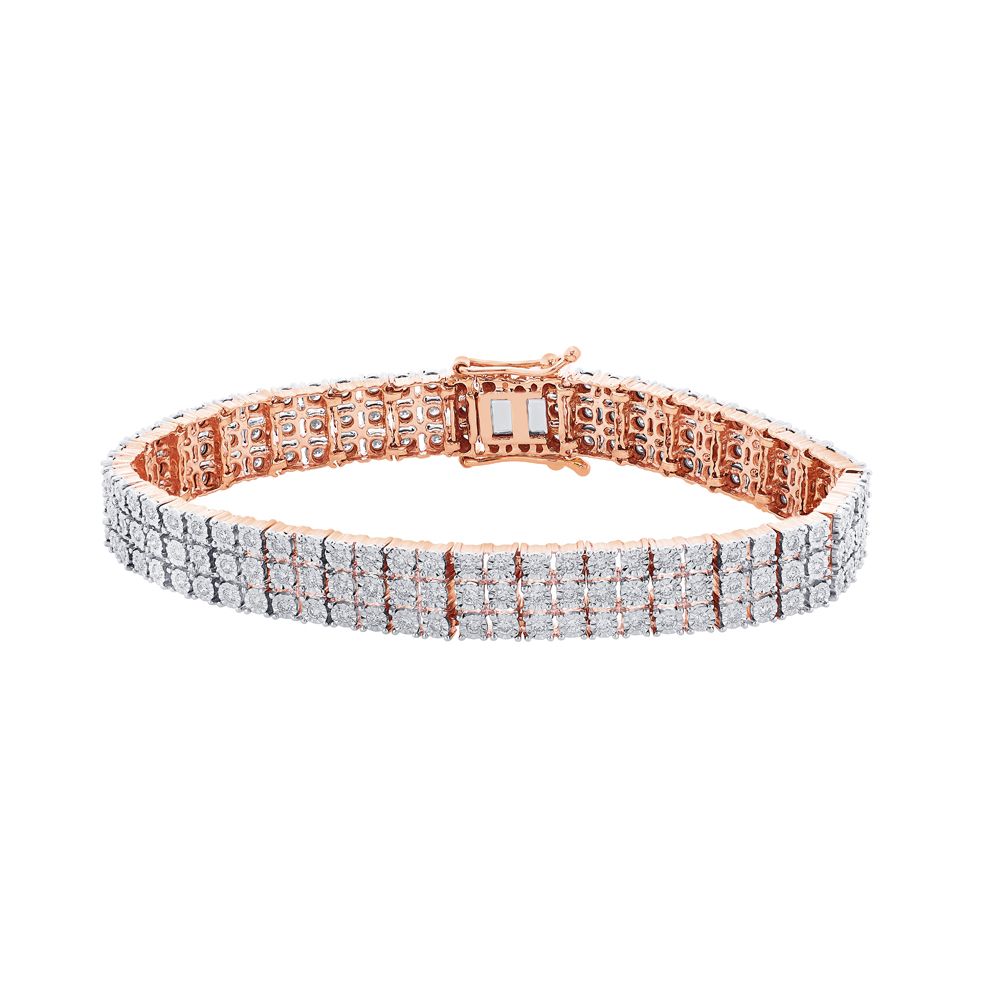 Stunning Diamond Bracelet in  Yellow Gold