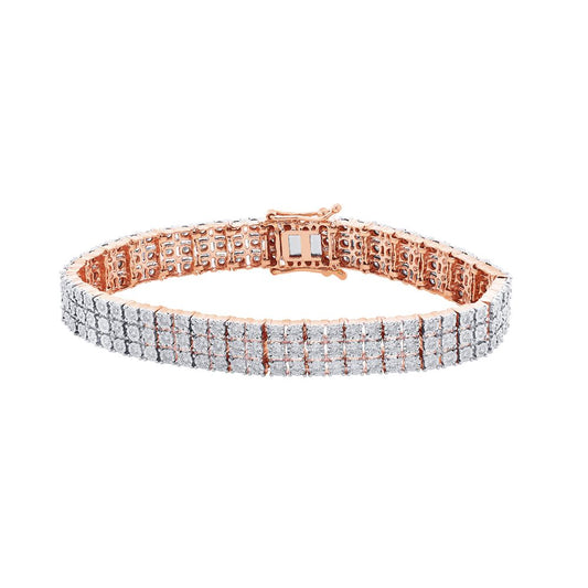 Stunning Diamond Bracelet in  Yellow Gold