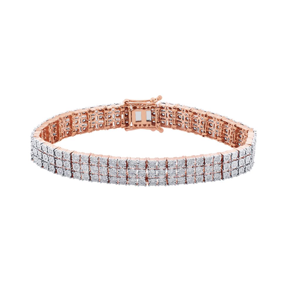 Stunning Diamond Bracelet in  Yellow Gold