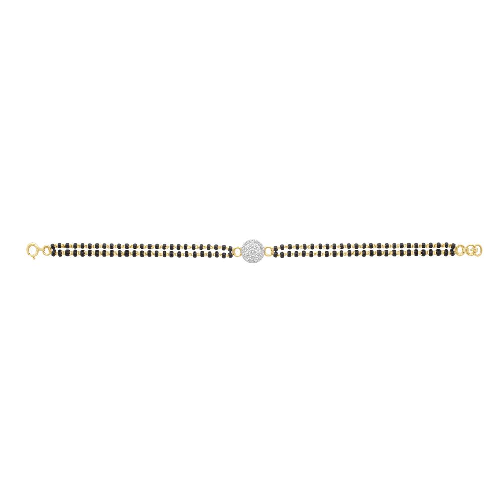 Yellow Gold Bracelet With Diamonds