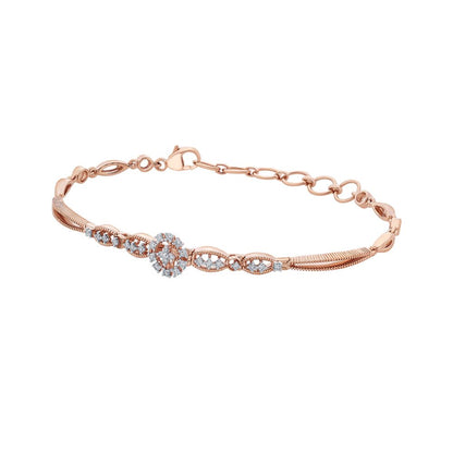 Sparkling Diamond and Rose Gold Bracelet
