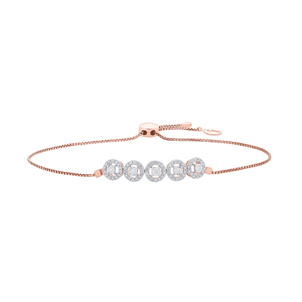 Mesmerising Diamond and Rose Gold Astra Bracelet
