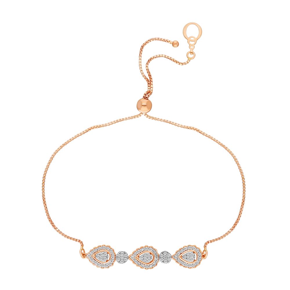 Classic Astra Bracelet in Diamonds and  Rose Gold