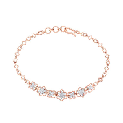 Striking Flower Chain Bracelet