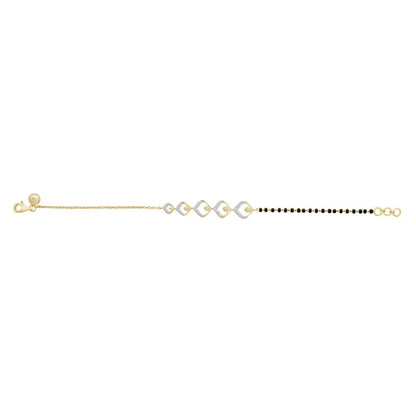 Dewdrop Diamond Bracelet in  yellow Gold