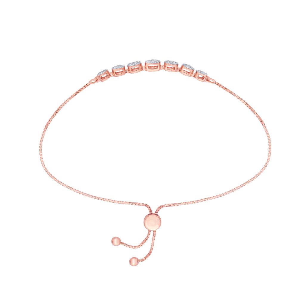 Glamorous Diamond Bracelet in Circular Design