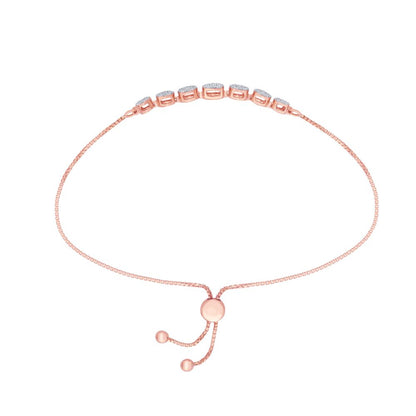 Glamorous Diamond Bracelet in Circular Design