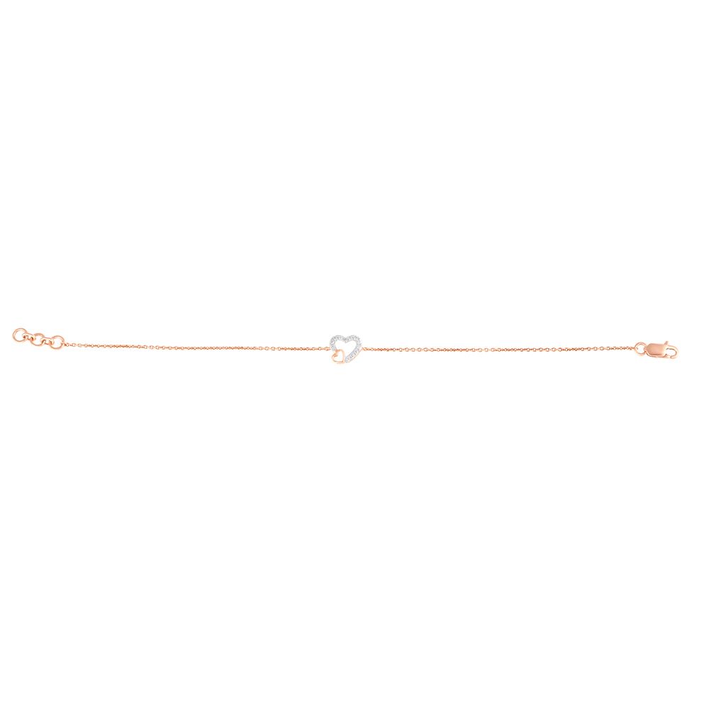 Heart Design Diamond Bracelet