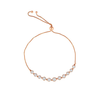 Beautiful Geometric Design Diamond Bracelet