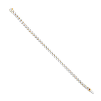 Sparkling Yellow Gold Diamond Bracelet