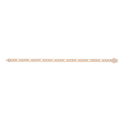 Timeless Diamond and Gold Men's Link Bracelet