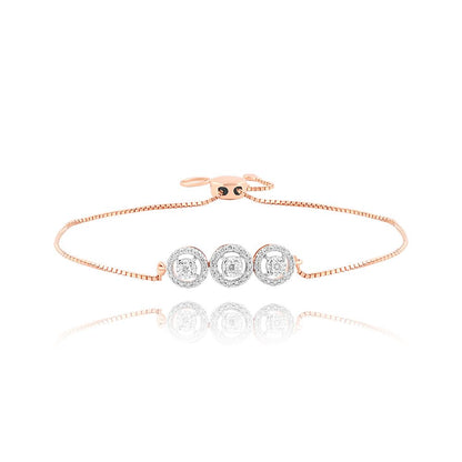 Elegant Diamond Rose Gold Bracelet