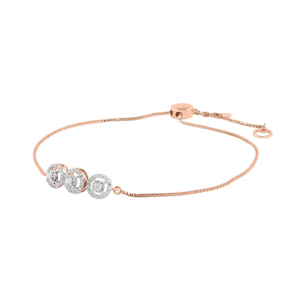 Elegant Diamond Rose Gold Bracelet