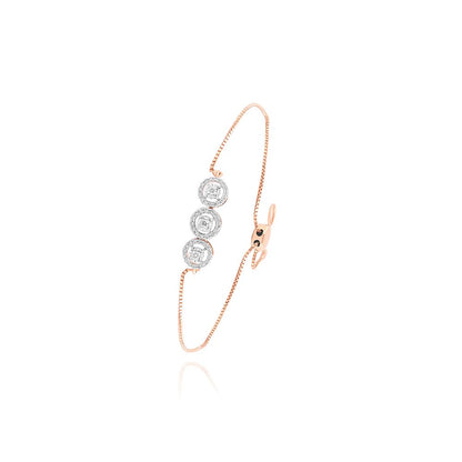 Elegant Diamond Rose Gold Bracelet