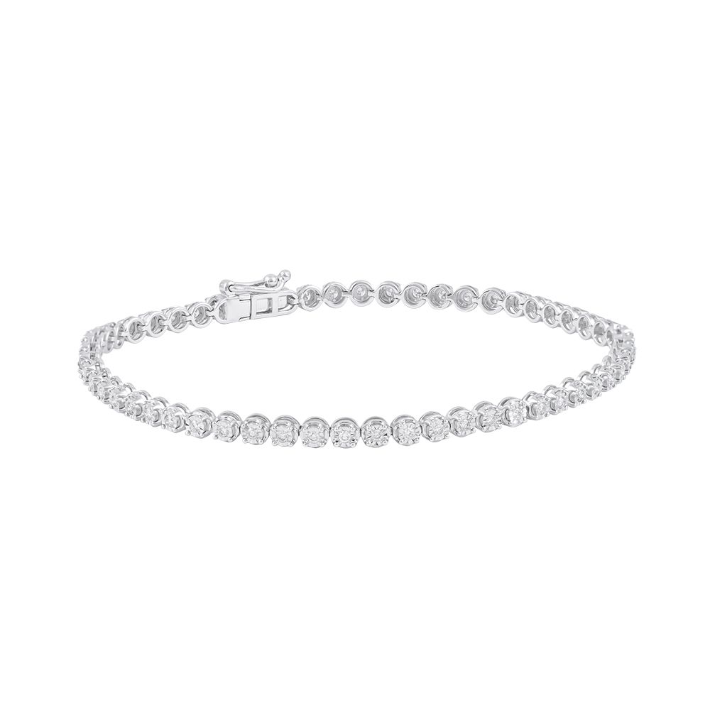 Vibrant String Design Diamond Bracelet