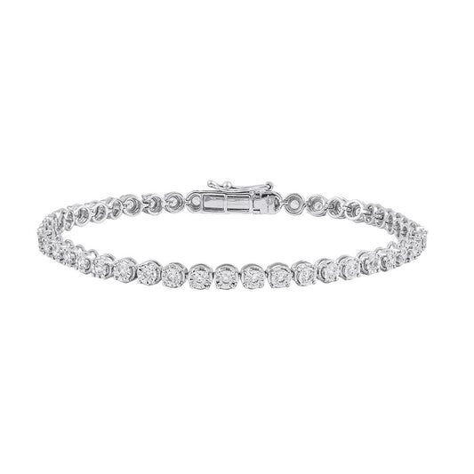 Artistic String Design Diamond Bracelet