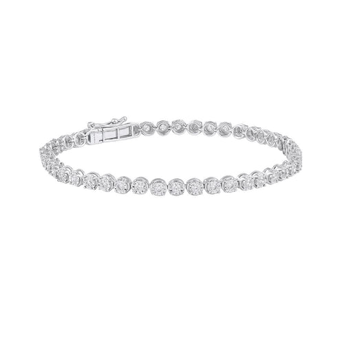 Artistic String Design Diamond Bracelet