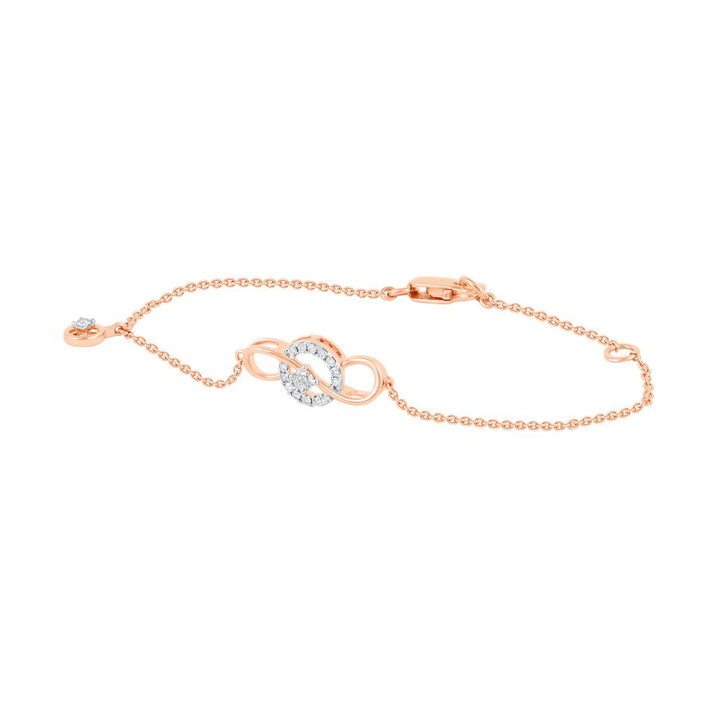 Pretty Rose Gold and Diamond Bracelet